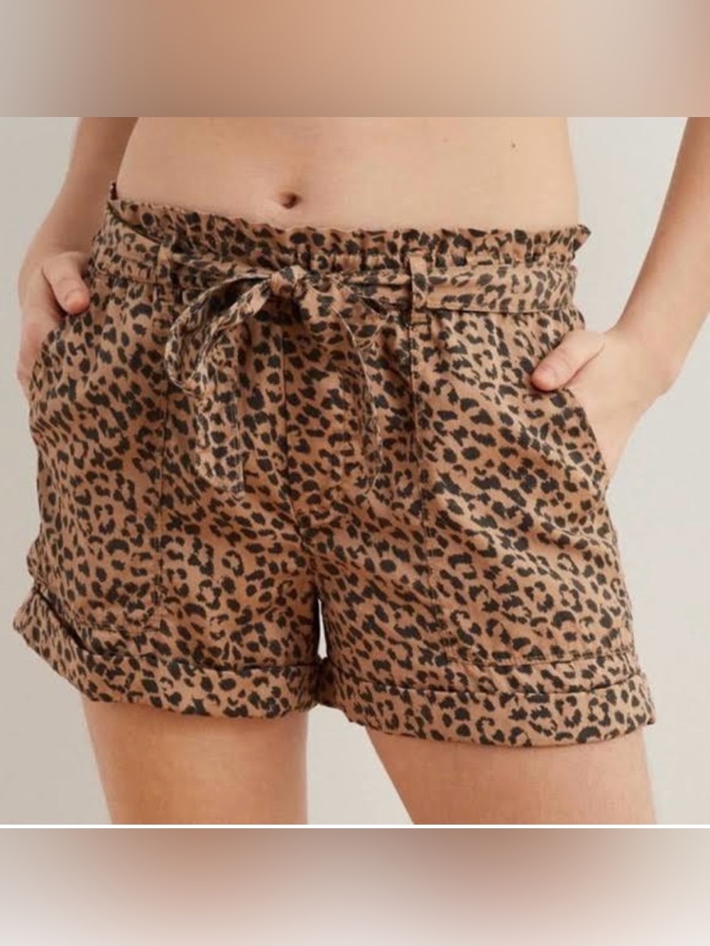 New Aerie Leopard Print Shorts